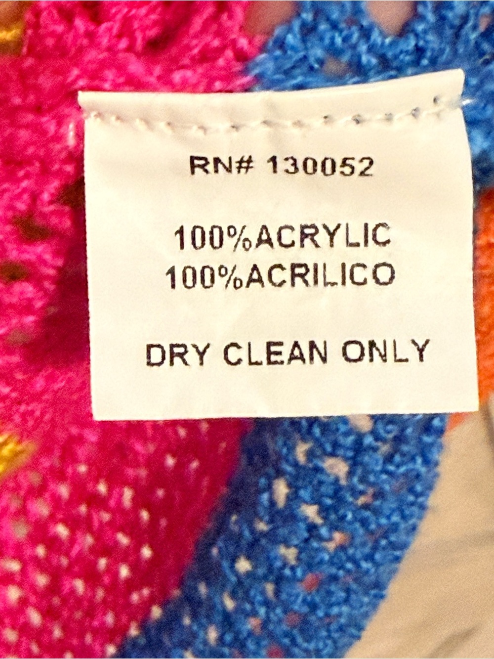 PRONTO USA Striped Open-Knit Multicolor Sweater - Bright Rainbow lightweight - Picture 6 of 7